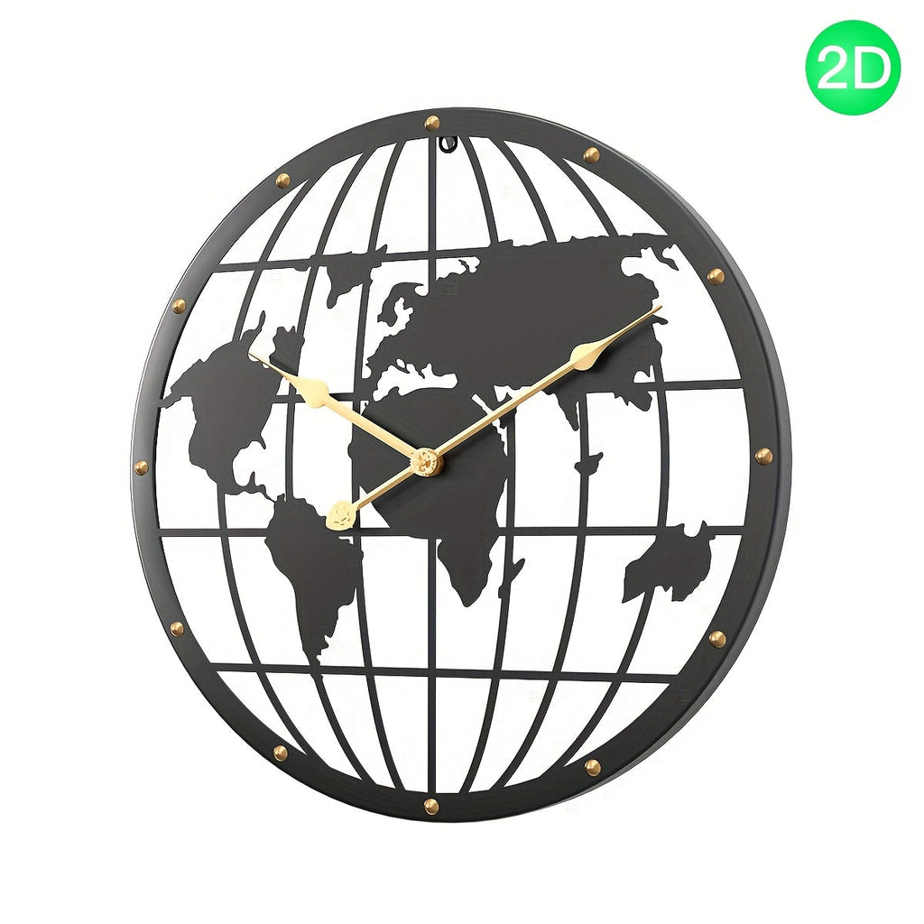 40CM Openwork 2D Metal Wall Clock - Euroselle