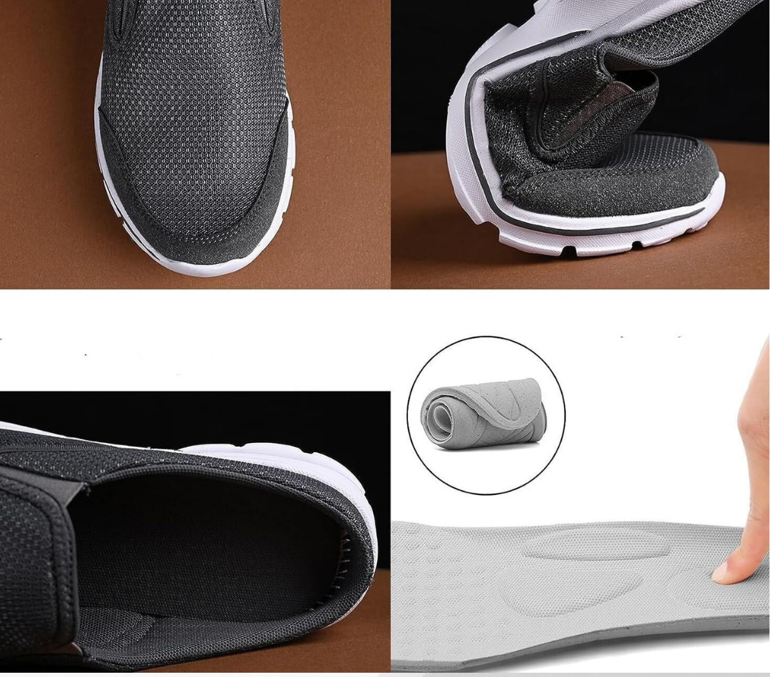 Orthopädische Barfußschuhe für Herren - breite Zehenbox, rutschfest