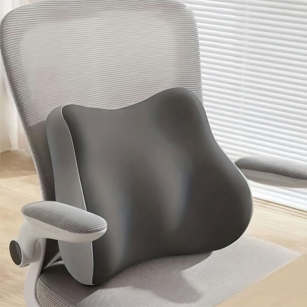 Memory Foam Lower Back Cushion — Ergonomic Posture Support Pad