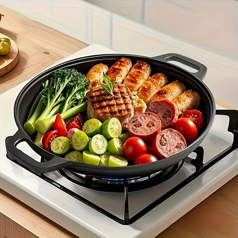 Cast Iron Griddle Skillet for Even Heat & Multi Cooking - Euroselle