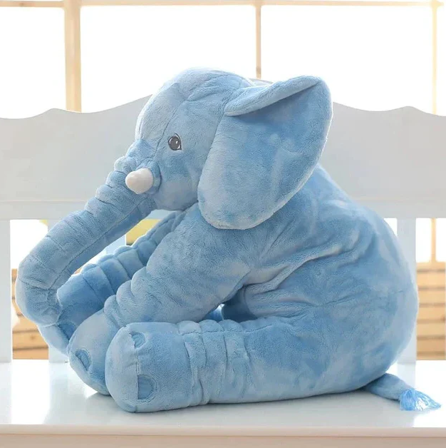 Large Plush Elephant Cushion Toy for Babies and Toddlers