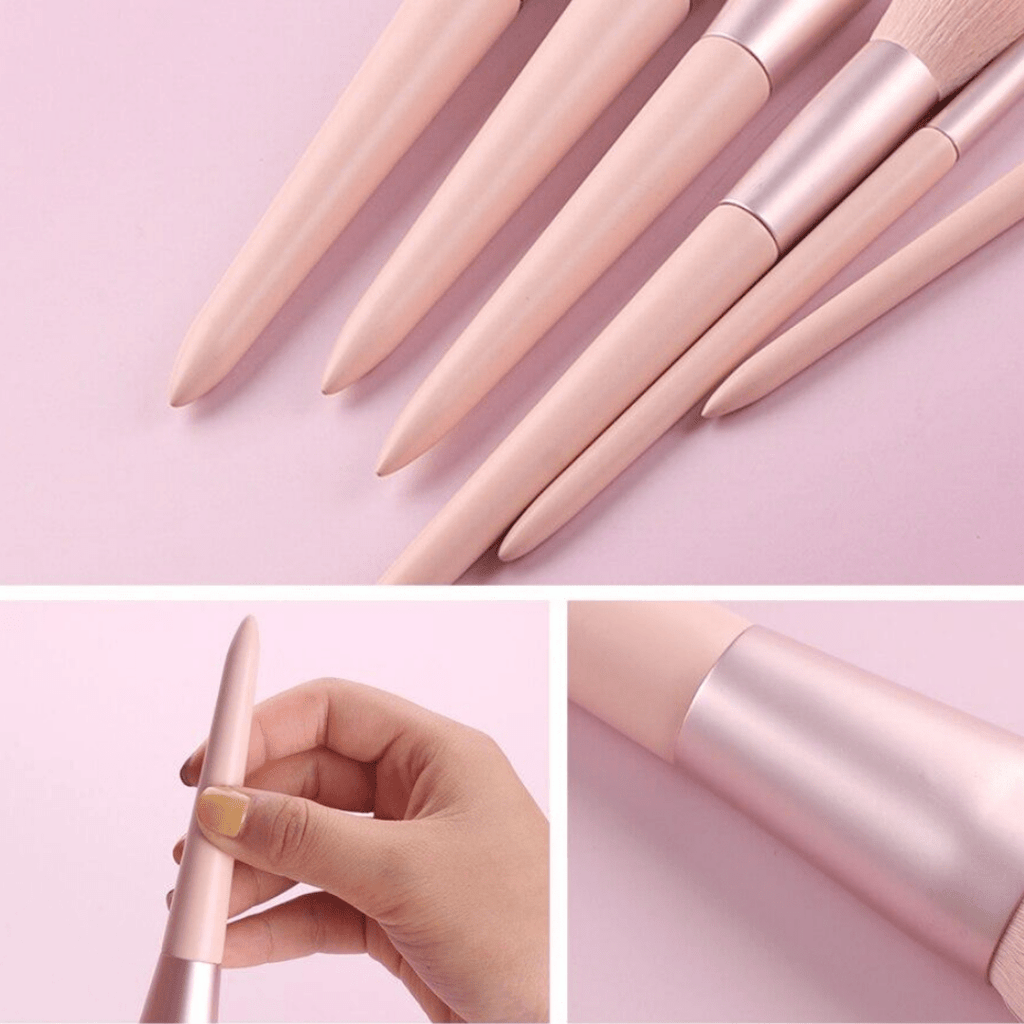 Ensemble de 11 pinceaux de maquillage professionnels Lumina Glow — Collection pour estomper et sculpter avec précision
