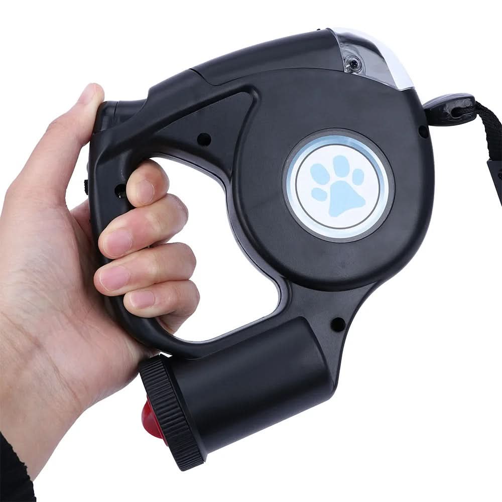 LED vodítko pro psy LumaStride — integrovaná svítilna, provedení s navíjecí šňůrou