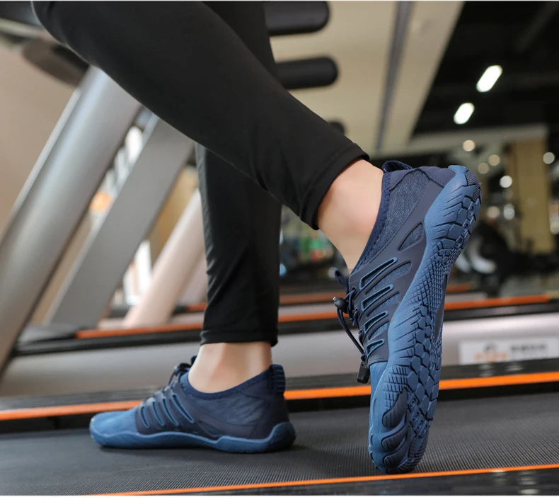 Zapatillas minimalistas ligeras estilo descalzo — puntera ancha, unisex
