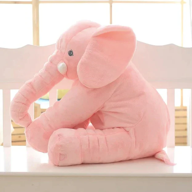 Large Plush Elephant Cushion Toy for Babies and Toddlers
