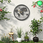 40CM Openwork 2D Metal Wall Clock - Euroselle