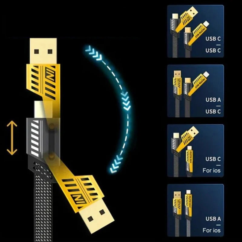 Kabel USB-C s Power Delivery 65W — dva vstupy/výstupy, pro více zařízení