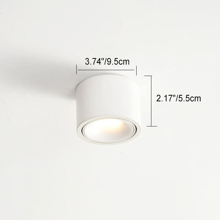 12 W:n pyöreä alumiininen LED-kattovalaisin, matala 3,7 tuuman profiili