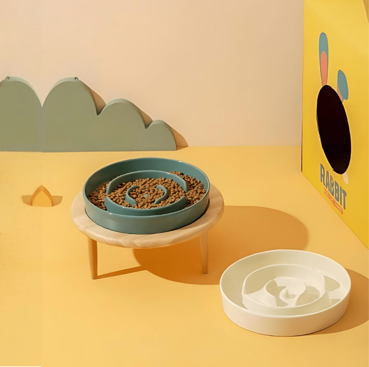 WhiskerNest Slow Feeder Bowl — Labyrinth Layout Design