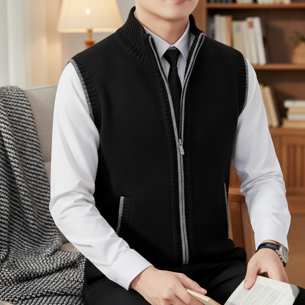 Gilet zippé léger et isolant pour homme – coupe ajustée