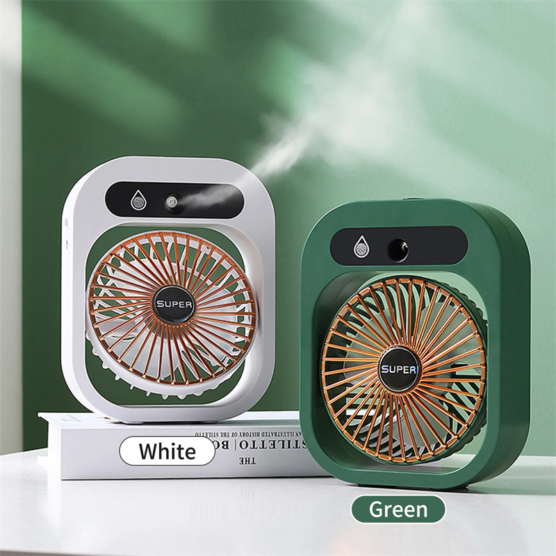 Ventilador nebulizador portátil AquaFlow — diseño de mano de 3 velocidades, sistema de nebulización integrado