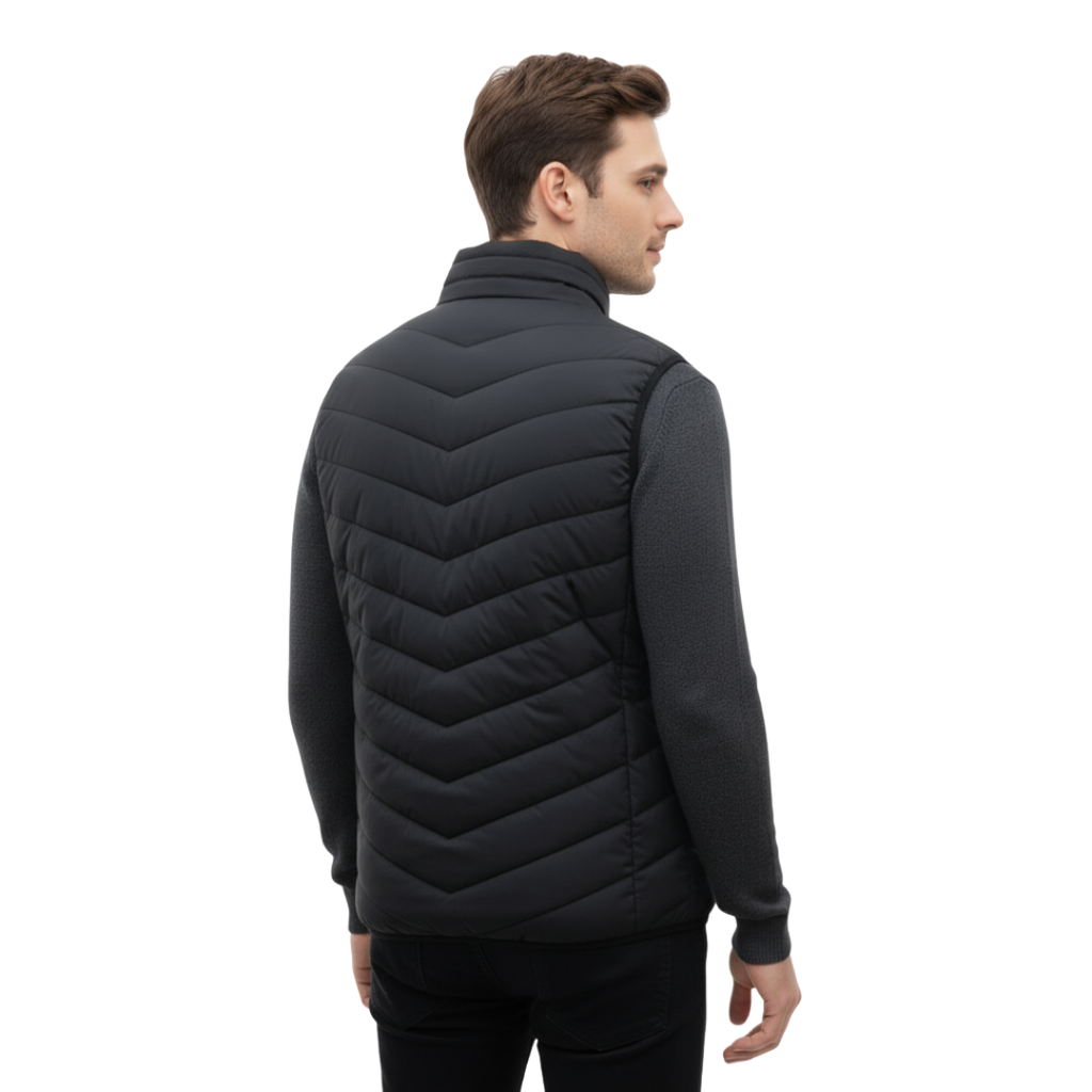 Men's USB Heated Vest — 11 Warming Zones, Lightweight Insulated