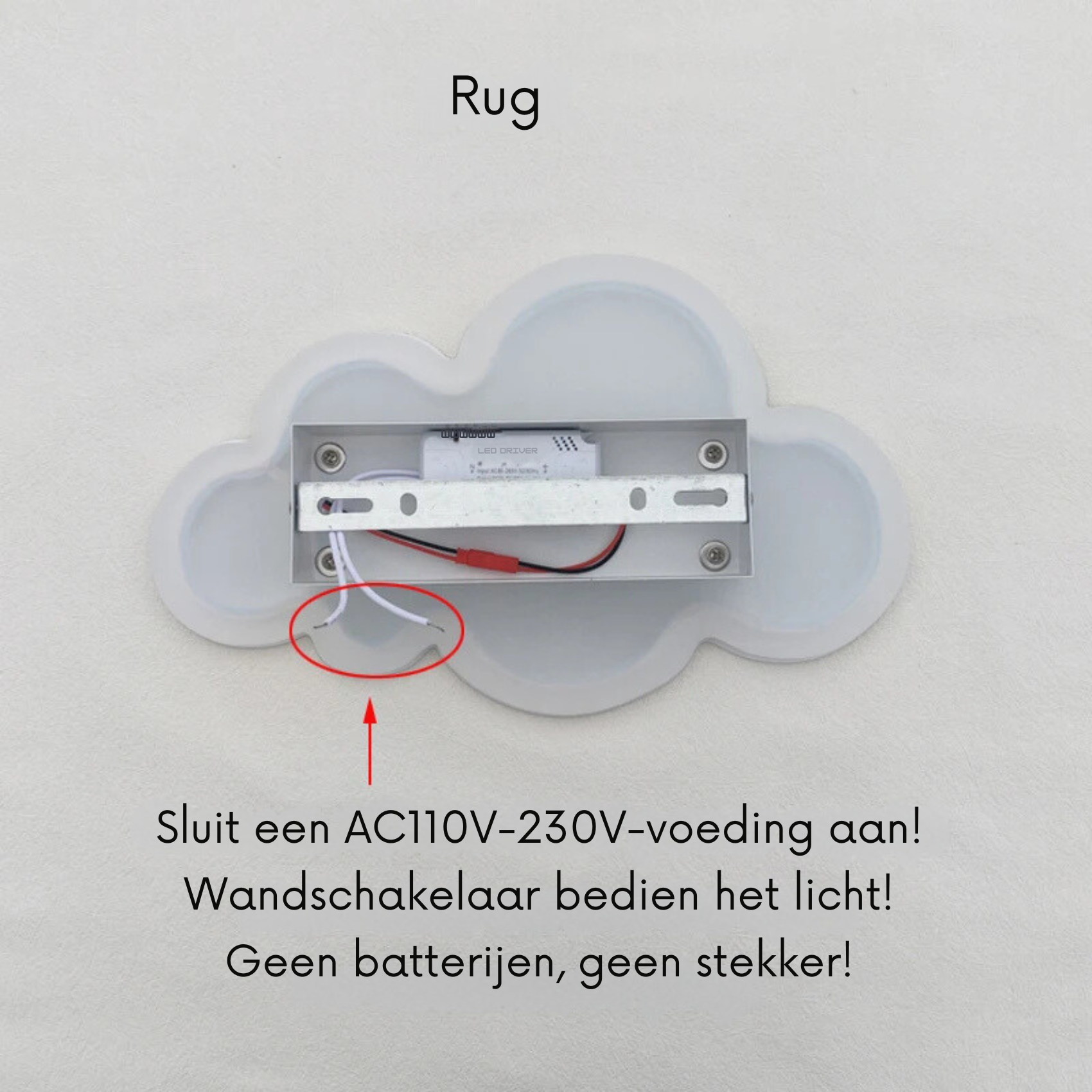 Cumulus Cloud Wandleuchte Dimmbares Licht für Babyzimmer