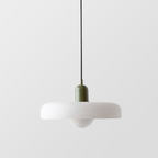 KiraGlass Geometric Bauhaus Pendant Light In Colored Glass