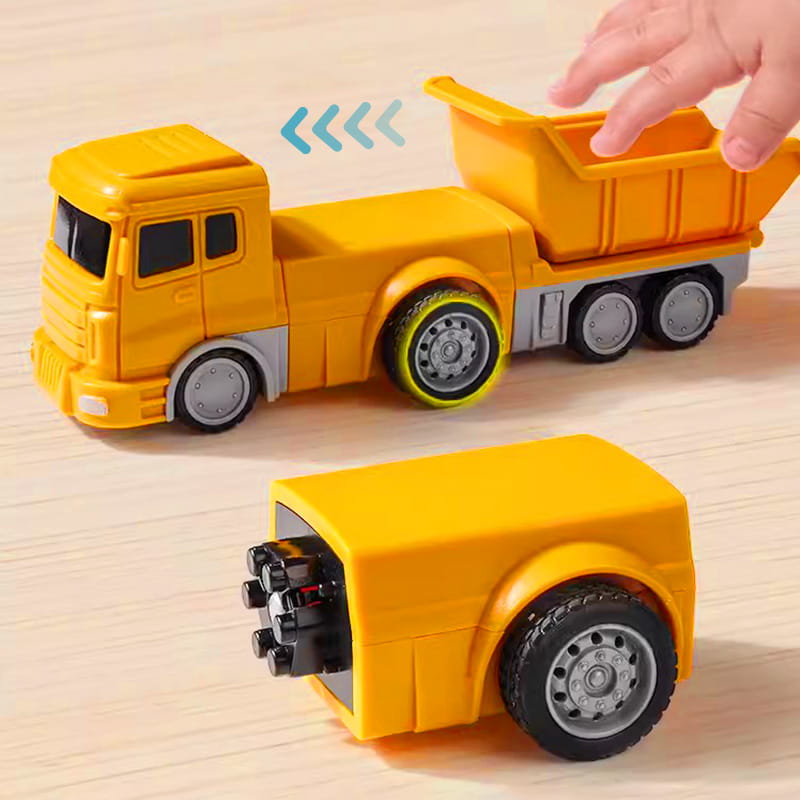 Magnetisches Baustellenfahrzeug-Set — Verformbares STEM-Spielzeug