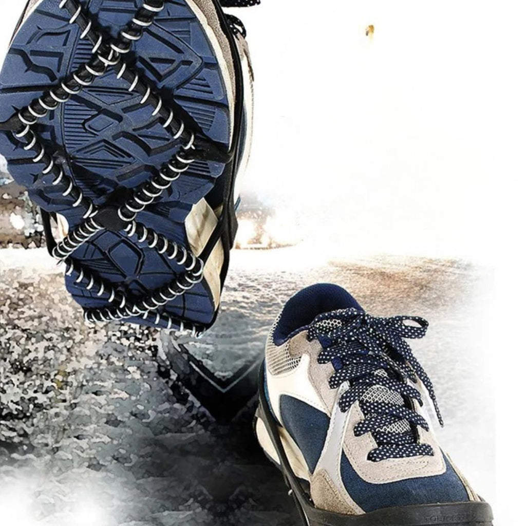 Crampons antidérapants à ressorts en acier — Adhérence sur neige pour homme et femme