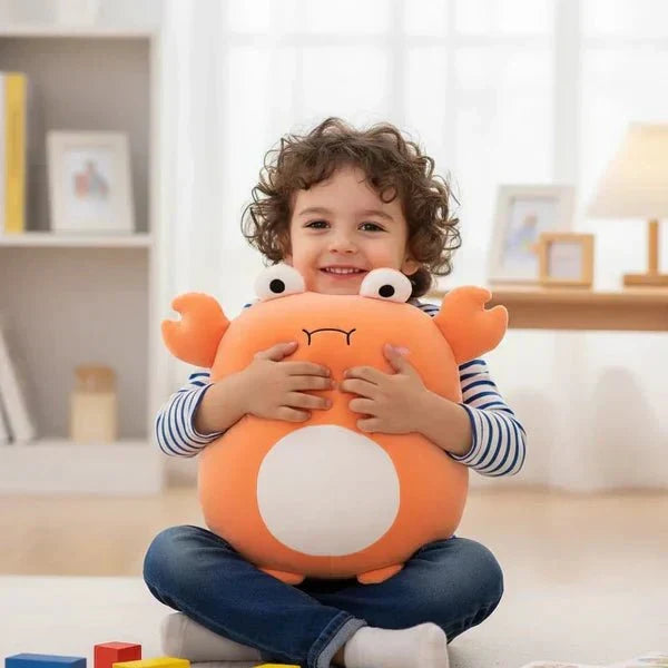 CuddleNest-pehmoeläintyyny – puristeltava, kompakti 40 cm:n koko