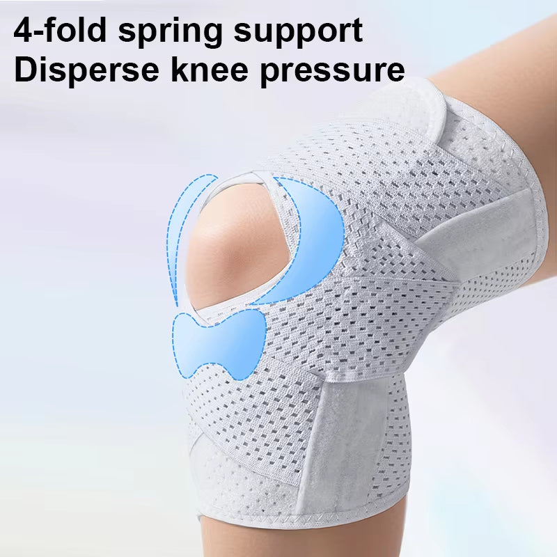 Verstellbare Knie-Kompressionsbandage — Stützsystem mit Klettverschluss