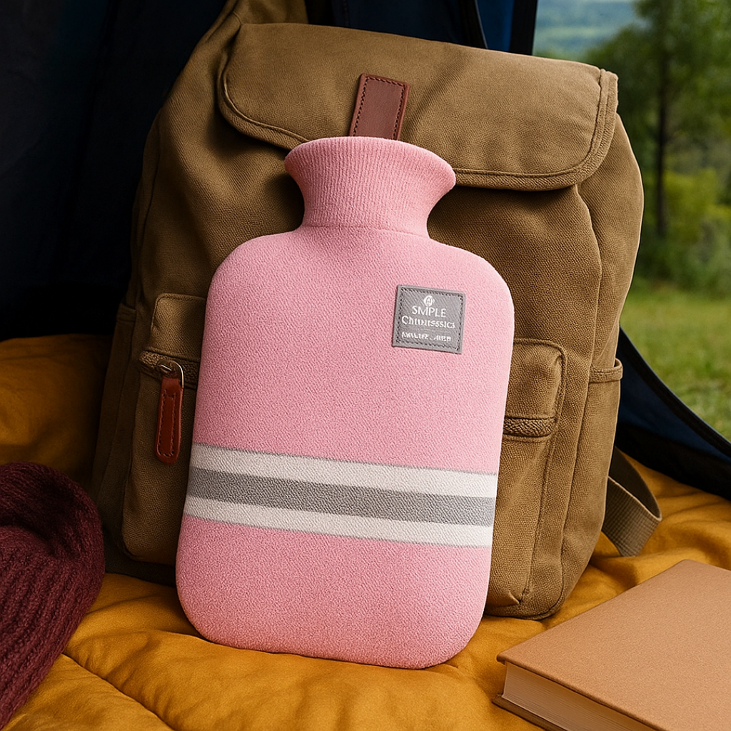 زجاجة ماء ساخن بسعة 34 fl oz مع غطاء محبوك - دفء مريح