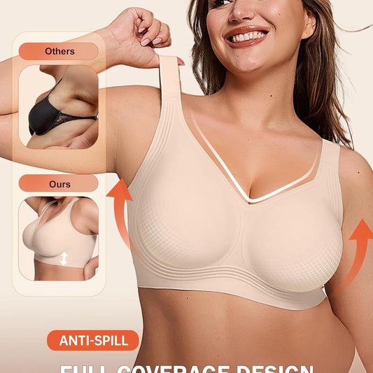 Soutien-Gorge Push-Up Sans Armature Couverture Complète - Maintien Confortable