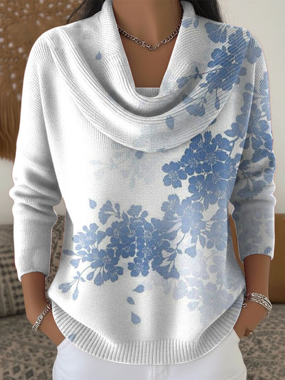 Sweat à Capuche Femme Coupe Ample avec Col Bénitier Élégant