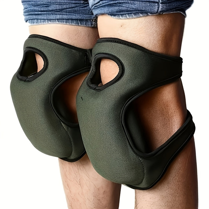 Ergonomische, gepolsterte Knieschoner – verstellbare Riemen, Unterstützung der Gelenke