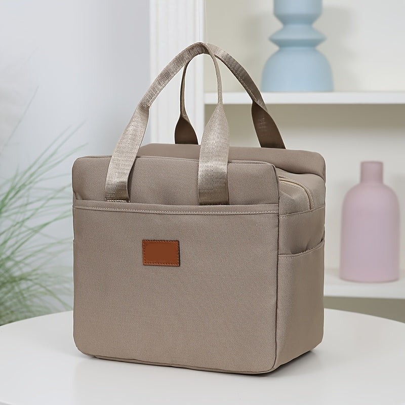 Square Zipper Lunch Box with Durable Aluminum Foil Lining - Euroselle