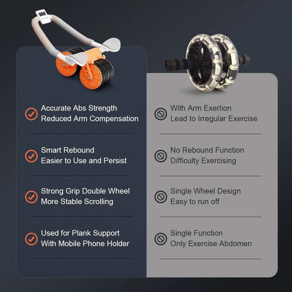 Attrezzo ergonomico per addominali FlexiCore — Design confortevole e delicato sulle articolazioni