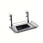 Adjustable Metal Desk Rack with No-Drill Hanging Organizer - Euroselle