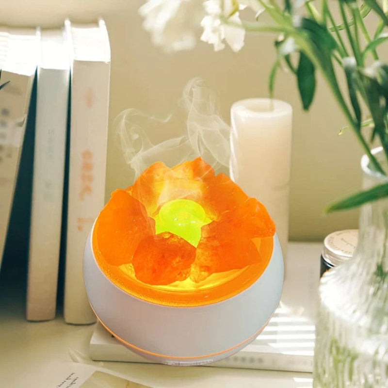Salzlampe Diffusor 3 in 1 USB Ultraschall, Luftreinigung & Aromatherapie | Euroselle