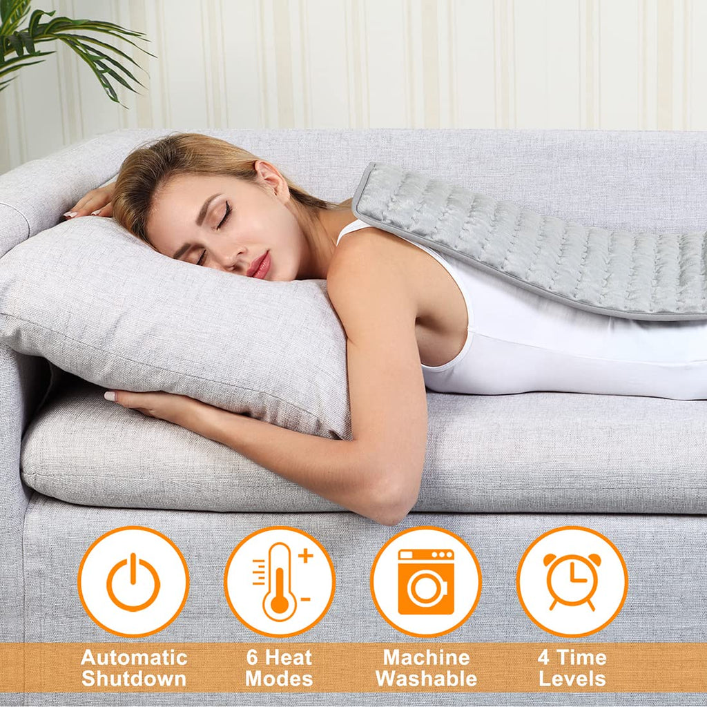 Terapeutický nahřívací pás — 10 nastavení, měkký, automatické vypnutí