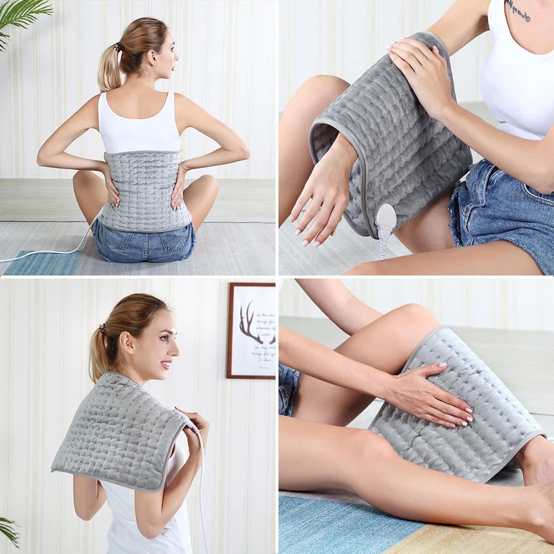 Terapeutický nahřívací pás — 10 nastavení, měkký, automatické vypnutí