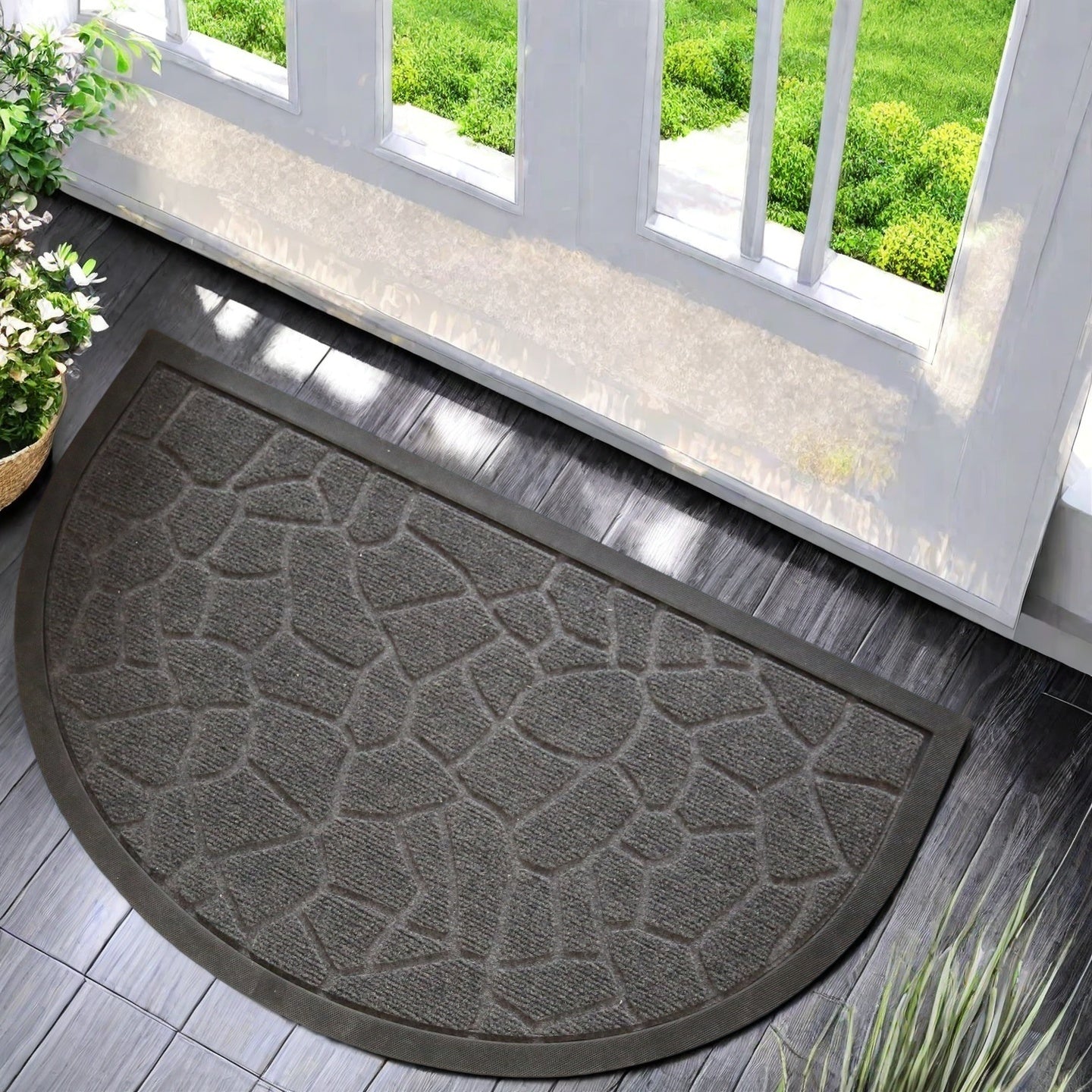 Stylish Outdoor Doormat for Front and Back Door 44.96x74.93cm - Euroselle