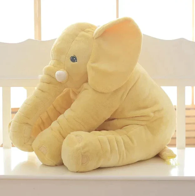 Large Plush Elephant Cushion Toy for Babies and Toddlers