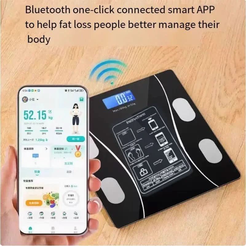 PulseScale Smart Scale — Connected Body Analysis, App Sync, Health Tracking Dashboard