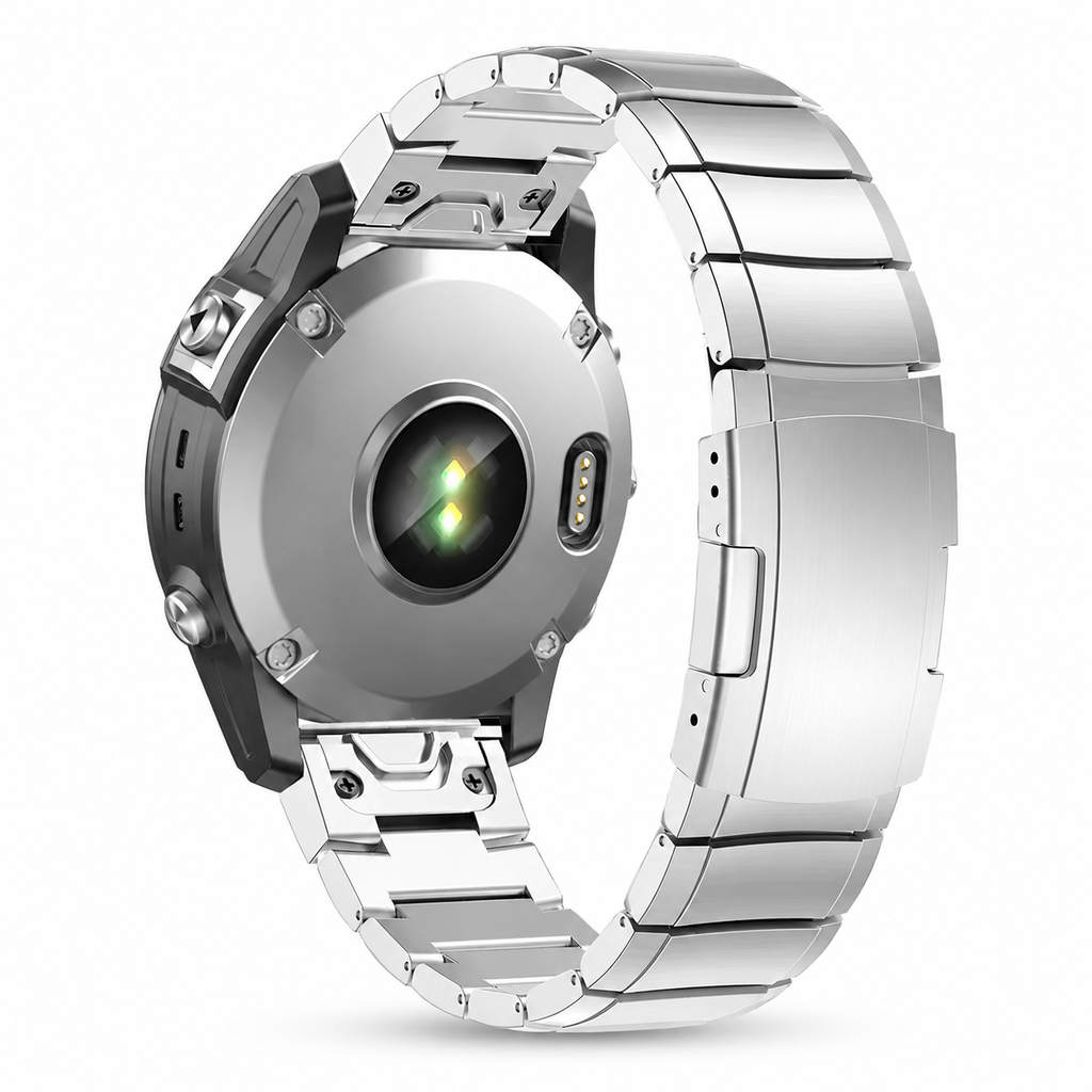 Garmin Fenix 9 Titanium Link Band — Tool-Free QuickFit, 22mm & 26mm