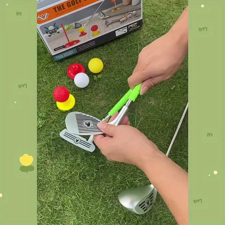 Tréninková golfová souprava pro děti - hole s nastavitelnou výškou, pro věk 3-8 let