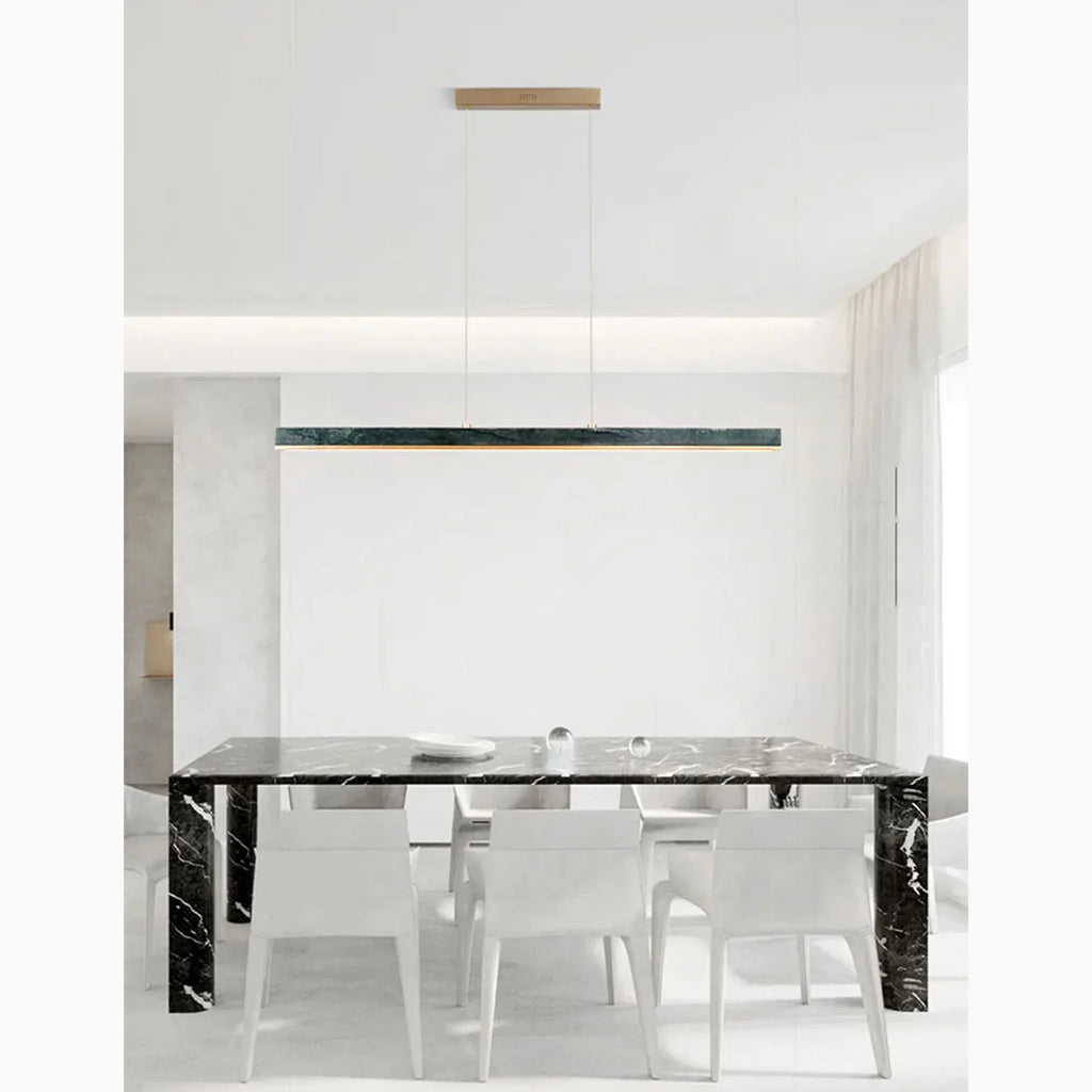Liora Modern Pendant Light With Marble Accents For Dining