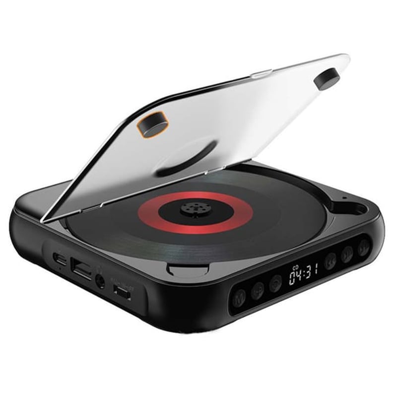 Lettore CD ricaricabile — Bluetooth 5.3, MP3/CD-R, USB-C, 3.5mm