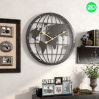 40CM Openwork 2D Metal Wall Clock - Euroselle