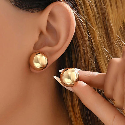 Boucles d'oreilles luxe en acier inoxydable - Style élégant et contemporain