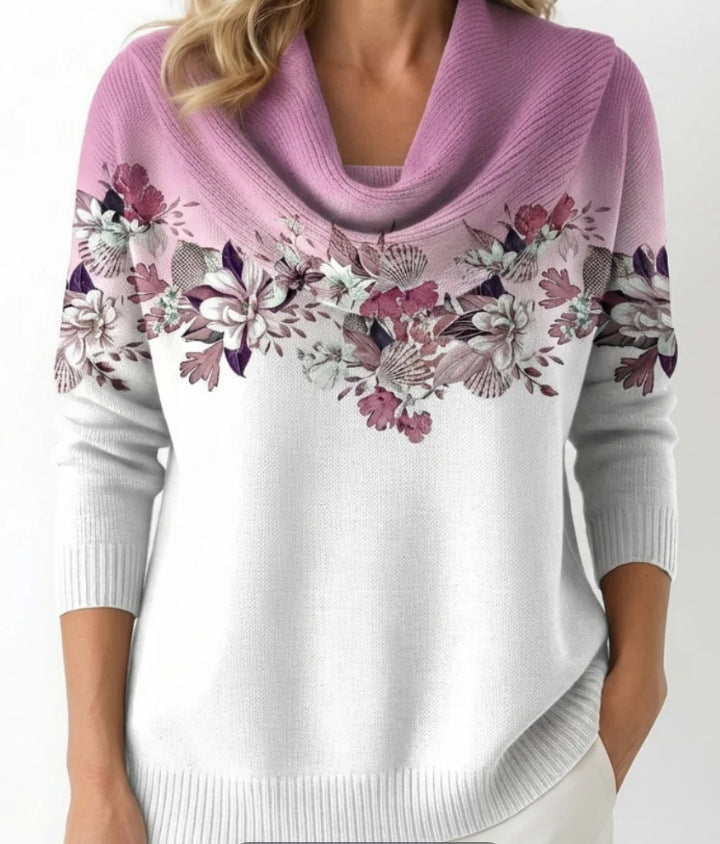 Sweat à Capuche Femme Coupe Ample avec Col Bénitier Élégant