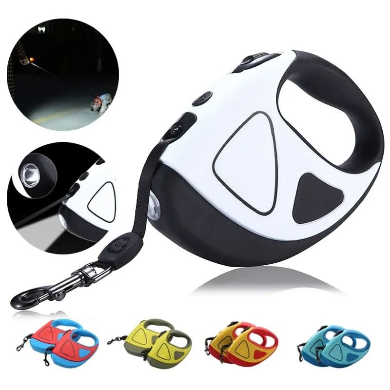 LuminaGrip Automatic Dog Leash — Built-In LED Light, Anti-Slip Handle