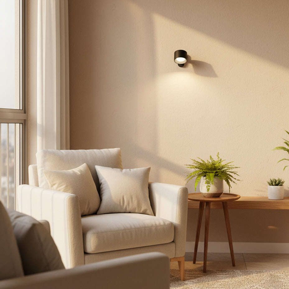 360° Wall Lamp Wireless USB Rechargeable with 3 Brightness Levels - Euroselle