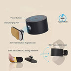 360° Wall Lamp Wireless USB Rechargeable with 3 Brightness Levels - Euroselle