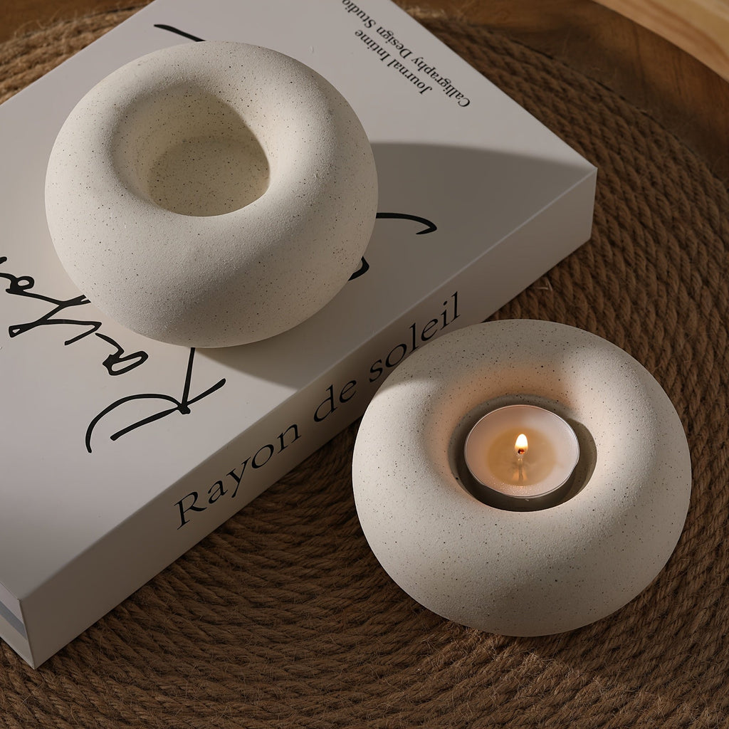 Ceramic Donut Candle Holder - Euroselle
