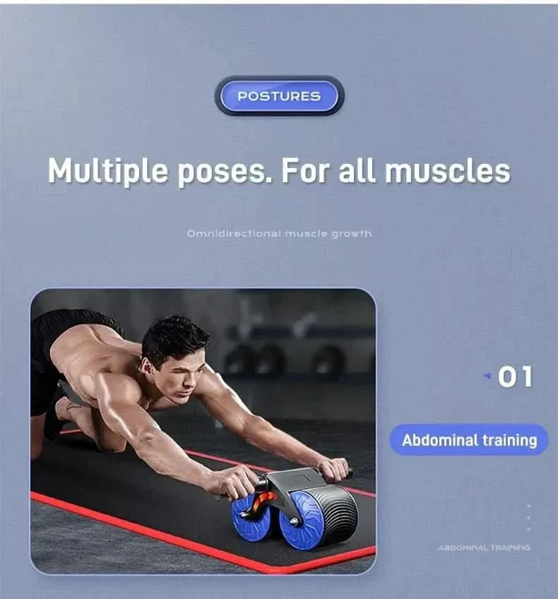 AeroCore Auto Roller Pro Core Trainer — Automated Abdominal Roll-Out System