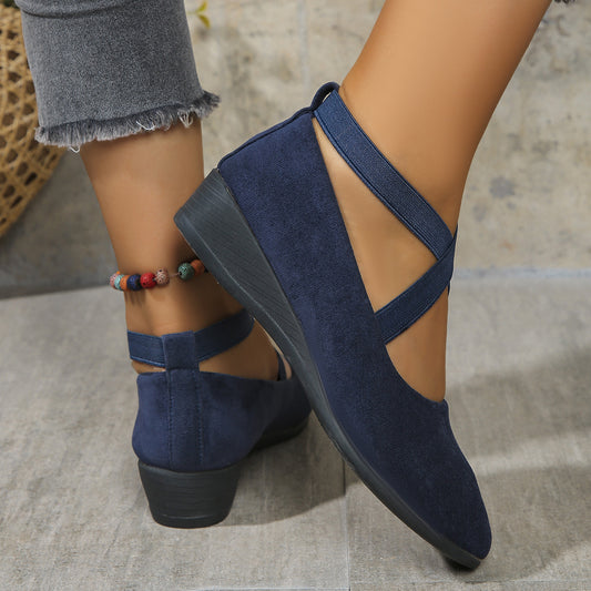 Ballerines Compensées Fermées