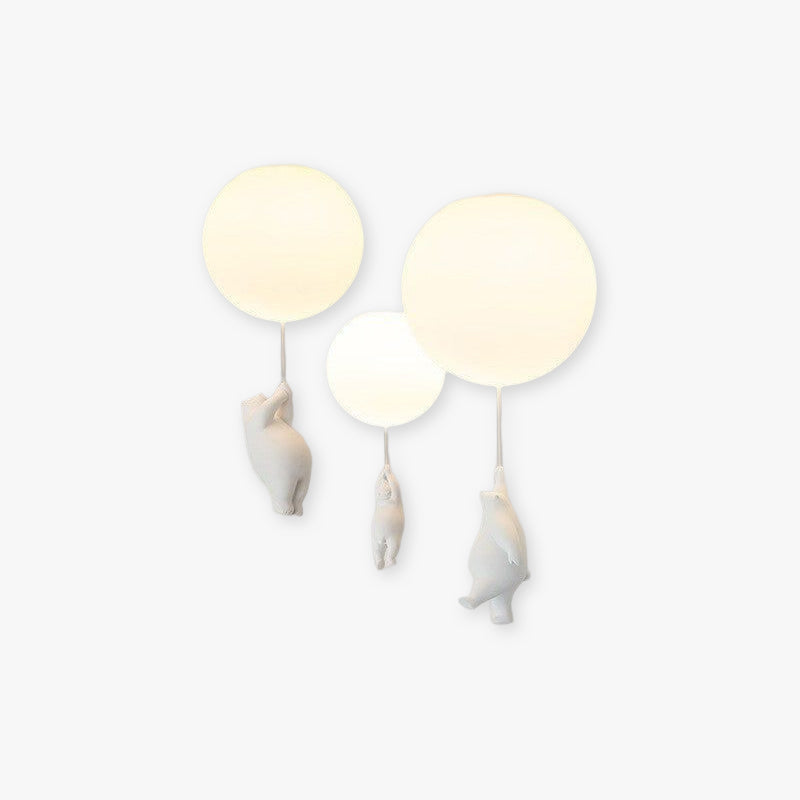 Lunora Bear and Balloon Ceiling Pendant Light for Kids