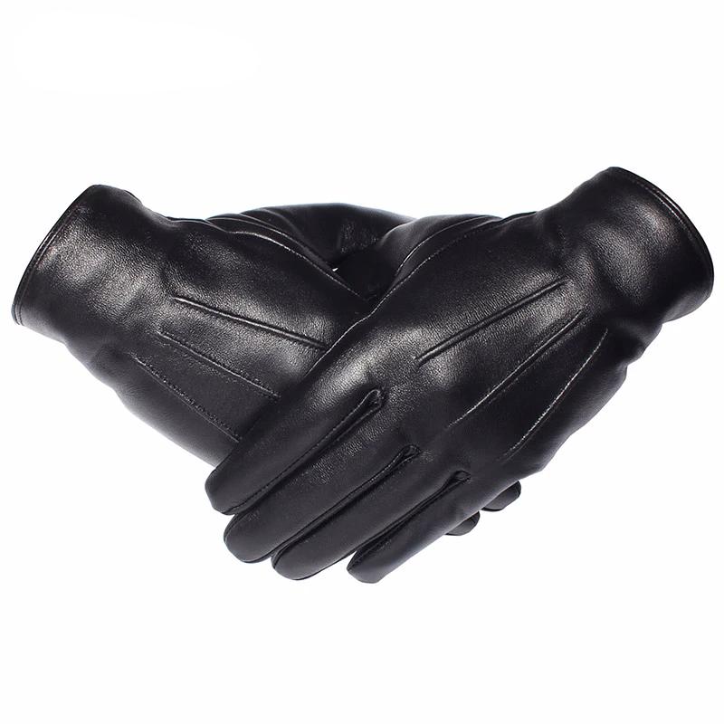 Genuine Sheepskin Winter Gloves — Waterproof, Fleece-Lined